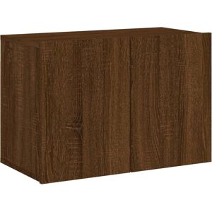 vidaXL Brown Oak Wall-mounted TV Cabinet - TV cabinet vidaXL Brown Oak Wall-mounted TV Cabinet - TV cabinet
