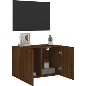 vidaXL Brown Oak Wall-mounted TV Cabinet - TV cabinet vidaXL Brown Oak Wall-mounted TV Cabinet - TV cabinet