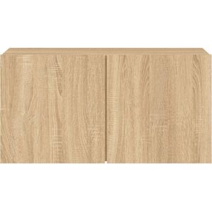 vidaXL TV cabinet - Sonoma Oak Wall-mounted 80x30x41 cm - TV cabinet vidaXL TV cabinet - Sonoma Oak Wall-mounted 80x30x41 cm - TV cabinet