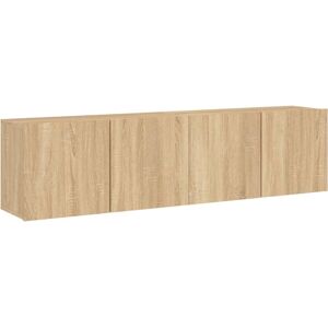 vidaXL Sonoma Oak Wall-mounted TV Cabinet - TV Unit 2 pcs vidaXL Sonoma Oak Wall-mounted TV Cabinet - TV Unit 2 pcs