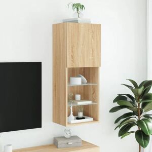 vidaXL TV cabinet with LED lights Sonoma Oak - TV cabinet vidaXL TV cabinet with LED lights Sonoma Oak - TV cabinet