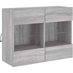 vidaXL TV Wall Cabinet with LED Lights - TV Wall Unit vidaXL TV Wall Cabinet with LED Lights - TV Wall Unit