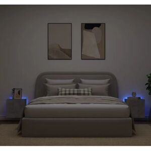 vidaXL TV Wall Cabinets with LED Lights - 2 pcs Concrete Grey vidaXL TV Wall Cabinets with LED Lights - 2 pcs Concrete Grey