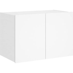 vidaXL White TV Wall Cabinet with LED Lights 60x35x41cm - TV Wall Cabinet vidaXL White TV Wall Cabinet with LED Lights 60x35x41cm - TV Wall Cabinet