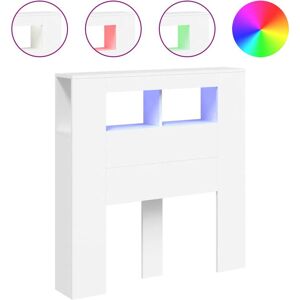 vidaXL LED hovedgærde hvid - Sengestel med RGB-lys vidaXL LED hovedgærde hvid - Sengestel med RGB-lys