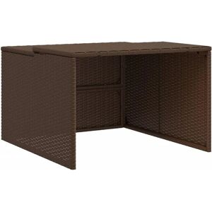 vidaXL Garage para Tosaerba Robotizado - Resistente a la Intemperie, Marrón, 86x90x52/57 cm vidaXL Garage para Tosaerba Robotizado - Resistente a la Intemperie, Marrón, 86x90x52/57 cm