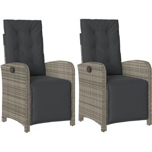 vidaXL Tuinstoel - Verstelbare Lounge met Kussens vidaXL Tuinstoel - Verstelbare Lounge met Kussens