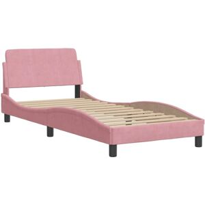 Vidaxl Pink Velvet Bettgestell 80x200cm Vidaxl Pink Velvet Bettgestell 80x200cm