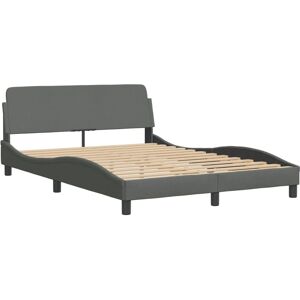 vidaXL Bettgestell - 160x200 - Dunkelgrau - Modern & Stabil vidaXL Bettgestell - 160x200 - Dunkelgrau - Modern & Stabil