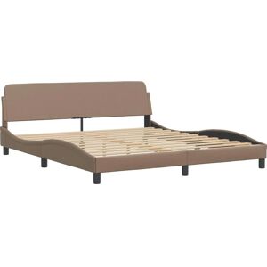 vidaXL Bedframe met hoofdbord - Modern golvend ontwerp - Bedtype vidaXL Bedframe met hoofdbord - Modern golvend ontwerp - Bedtype
