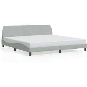 VidaXL 373252 Bettgestell - Samt, Stützbeine, Wellen-Design - Bettgestell VidaXL 373252 Bettgestell - Samt, Stützbeine, Wellen-Design - Bettgestell