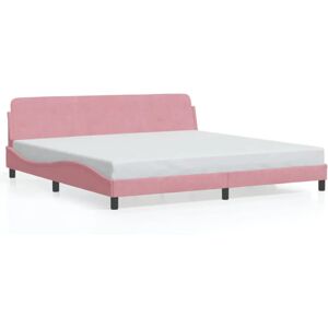 VidaXL Bettgestell - Rosa Samt 200x200cm - Bettgestell VidaXL Bettgestell - Rosa Samt 200x200cm - Bettgestell
