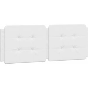 Coussin de tête en similicuir blanc VIDAXL - 140cm - Publicité Coussin de tête en similicuir blanc VIDAXL - 140cm - Publicité