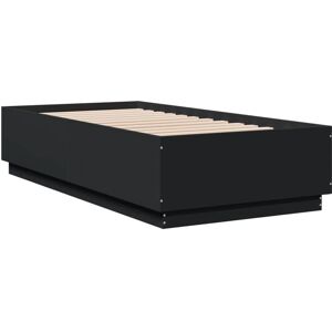 vidaXL Bed Frame with LED Lights - Black - 90x190cm - Bed Type vidaXL Bed Frame with LED Lights - Black - 90x190cm - Bed Type