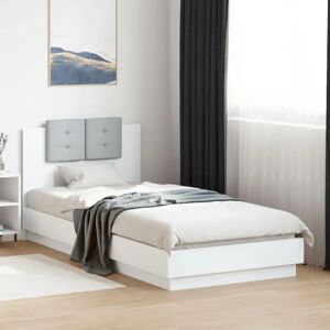 vidaXL Bed Frame with Headboard and LED Lights - Bed Type vidaXL Bed Frame with Headboard and LED Lights - Bed Type