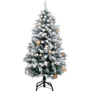 vidaXL Artificial Christmas Tree Foldable 150 LEDs & Balls 150 cm - Christmas Tree vidaXL Artificial Christmas Tree Foldable 150 LEDs & Balls 150 cm - Christmas Tree