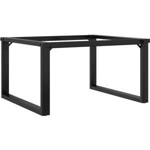 vidaXL Black Cast Iron O-Frame Coffee Table Legs 70x60x43cm vidaXL Black Cast Iron O-Frame Coffee Table Legs 70x60x43cm