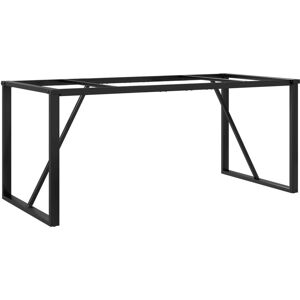 vidaXL O-Frame Dining Table Legs 160x80x73 cm Black vidaXL O-Frame Dining Table Legs 160x80x73 cm Black
