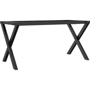 vidaXL Black Cast Iron X-shaped Coffee Table Frame - Furniture vidaXL Black Cast Iron X-shaped Coffee Table Frame - Furniture