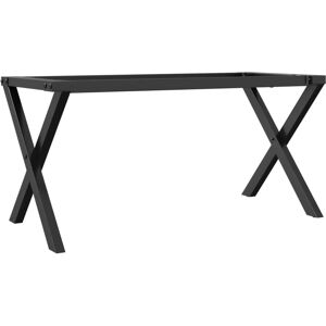 vidaXL Black Cast Iron X-Shaped Coffee Table Frame - Coffee Table vidaXL Black Cast Iron X-Shaped Coffee Table Frame - Coffee Table