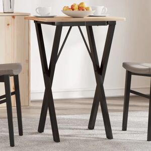 vidaXL Black Cast Iron X-shaped Dining Table Legs - Dining Table Legs vidaXL Black Cast Iron X-shaped Dining Table Legs - Dining Table Legs