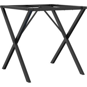 vidaXL X-Shaped Dining Table Legs - 70x70x73 cm - Black vidaXL X-Shaped Dining Table Legs - 70x70x73 cm - Black