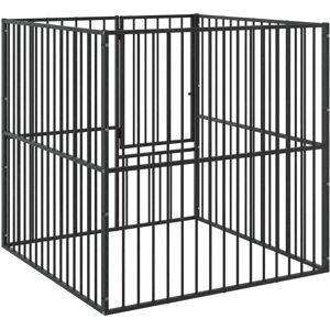 vidaXL Dog Playpen - Galvanised Steel - Small Dog Enclosure vidaXL Dog Playpen - Galvanised Steel - Small Dog Enclosure