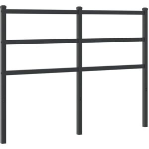 vidaXL Black Metal Headboard - Headboard, 120 cm vidaXL Black Metal Headboard - Headboard, 120 cm
