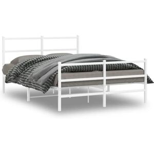 vidaXL Metal Bed Frame with Headboard and Footboard - Bed Type vidaXL Metal Bed Frame with Headboard and Footboard - Bed Type