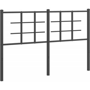 vidaXL Metal Headboard Black 140 cm - Headboard vidaXL Metal Headboard Black 140 cm - Headboard