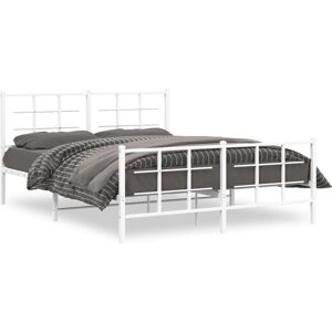 vidaXL Metal Bed Frame with Headboard - Bed Type vidaXL Metal Bed Frame with Headboard - Bed Type