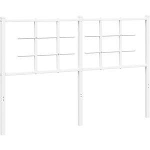 vidaXL 135 cm White Metal Headboard - Headboard vidaXL 135 cm White Metal Headboard - Headboard