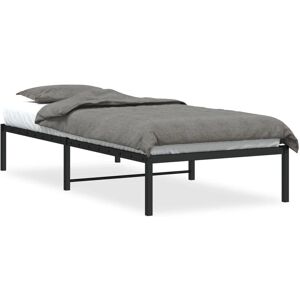 vidaXL 373648 Schwarzes Metallbettgestell - Bettgestell vidaXL 373648 Schwarzes Metallbettgestell - Bettgestell