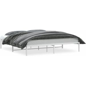 vidaXL Bettgestell 373679 - Metall, Weiß, 193x203 cm vidaXL Bettgestell 373679 - Metall, Weiß, 193x203 cm