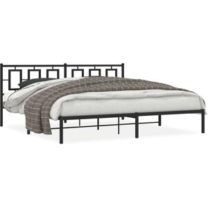VidaXL Bettrahmen - Metall Schwarz 100x200 VidaXL Bettrahmen - Metall Schwarz 100x200