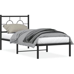 vidaXL Bed Frame - Steel Black 80x200cm - Bed Frame vidaXL Bed Frame - Steel Black 80x200cm - Bed Frame