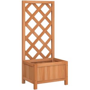vidaXL Tuinplantbak met Spalier - Tuinplantbak van massief dennenhout 40 x 30 x 90 cm vidaXL Tuinplantbak met Spalier - Tuinplantbak van massief dennenhout 40 x 30 x 90 cm