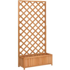 vidaXL Garden Trellis Planter Outdoor Flower Box - Garden Planter vidaXL Garden Trellis Planter Outdoor Flower Box - Garden Planter