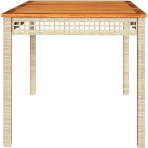 vidaXL 366281 Outdoor Table Beige Brown - Outdoor table vidaXL 366281 Outdoor Table Beige Brown - Outdoor table