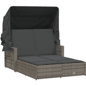 vidaXL Buiten Lounge Stoel - Verstelbaar, Grijs, UV-bestendig vidaXL Buiten Lounge Stoel - Verstelbaar, Grijs, UV-bestendig