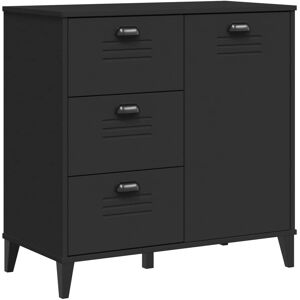 vidaXL VIKEN Schwarzes Sideboard - Stauraum, Industriell, 80x40x80 cm vidaXL VIKEN Schwarzes Sideboard - Stauraum, Industriell, 80x40x80 cm