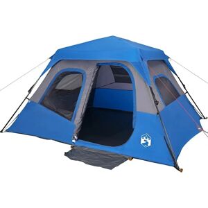 vidaXL Family Tent 6-Person Blue Waterproof - Tent vidaXL Family Tent 6-Person Blue Waterproof - Tent