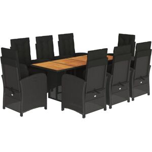 vidaXL 9 Piece Garden Dining Set with Cushions - Garden Dining Set vidaXL 9 Piece Garden Dining Set with Cushions - Garden Dining Set