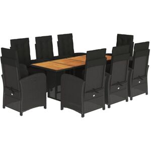 vidaXL 9 Piece Garden Dining Set with Cushions - Garden Dining Set vidaXL 9 Piece Garden Dining Set with Cushions - Garden Dining Set