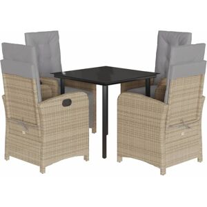 vidaXL Garden Dining Set with Cushions - Beige vidaXL Garden Dining Set with Cushions - Beige