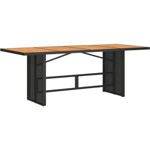 vidaXL 365600 Udendørstabel - Vejrbestandigt Poly Rattan vidaXL 365600 Udendørstabel - Vejrbestandigt Poly Rattan