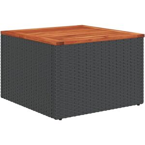 vidaXL Tuin Tafel Zwart Bruin 55x55x37 cm - Tuin Tafel vidaXL Tuin Tafel Zwart Bruin 55x55x37 cm - Tuin Tafel