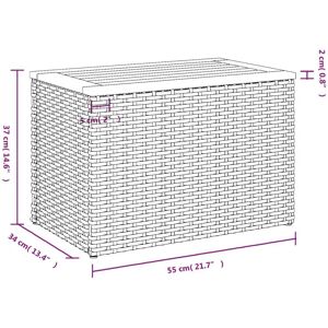 vidaXL 366069 outdoor table - Garden Side Tables, 2 pcs, Beige, Brown - outdoor table vidaXL 366069 outdoor table - Garden Side Tables, 2 pcs, Beige, Brown - outdoor table