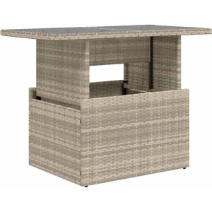 vidaXL outdoor table - Garden Table with Glass Top - Outdoor Furniture vidaXL outdoor table - Garden Table with Glass Top - Outdoor Furniture