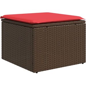 vidaXL Garden Stool with Cushion Brown - Garden Stool vidaXL Garden Stool with Cushion Brown - Garden Stool